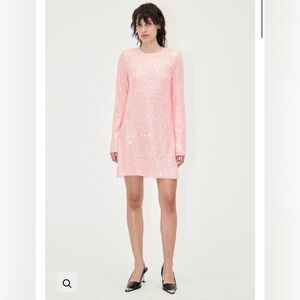 Stone Goya Pink Sequins mini Dress/Tunic - XL